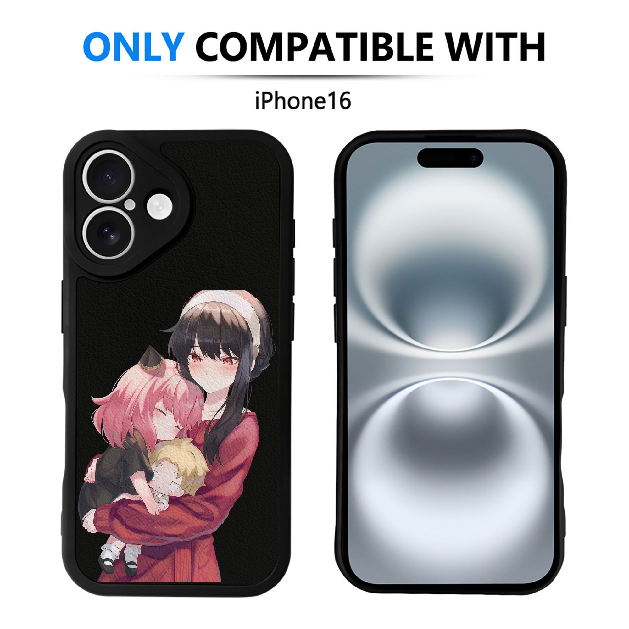 （画像用） SPY×FAMILY间谍家家酒 【iPhone 16シリーズ対応】シリコンスマホケース（レザー調） 材質：シリコン